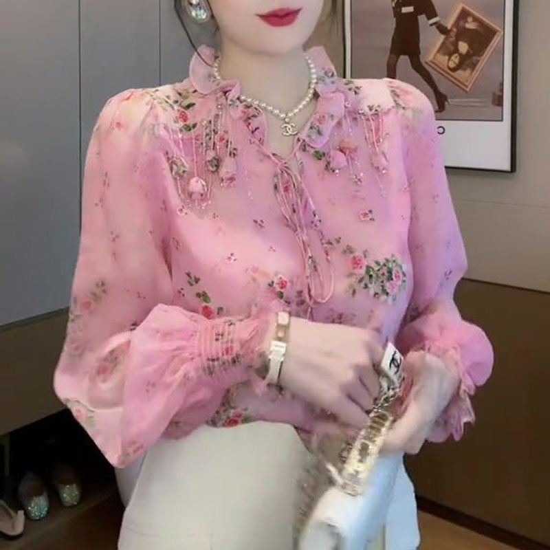 Koreańska bluzka z nadrukiem z – Romper Floral Print recenzja i cena