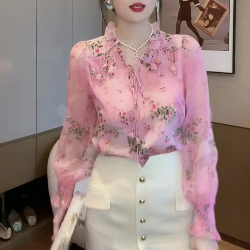 Koreańska bluzka z nadrukiem z – Romper Floral Print recenzja i cena