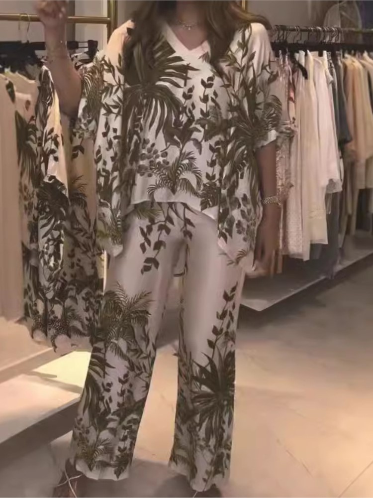 Elegancki dwuczęściowy garnitu – Romper Floral Print recenzja i cena