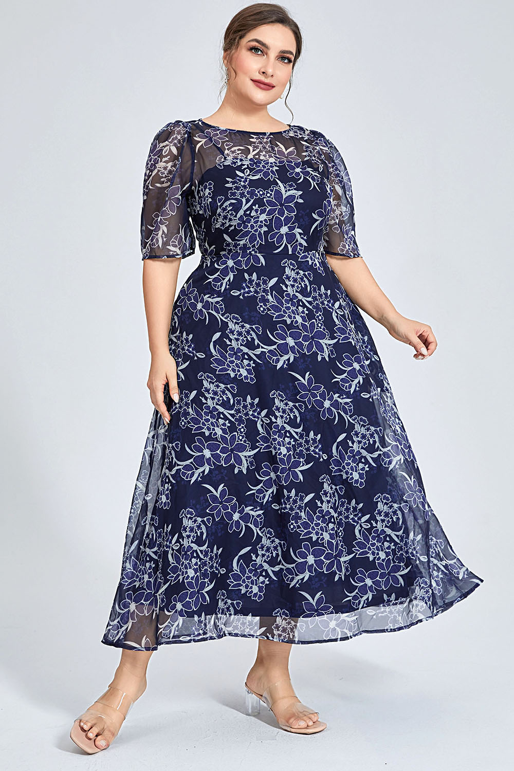 Sukienka midi z szyfonu w kwia – Midi Skirt Floral recenzja i cena