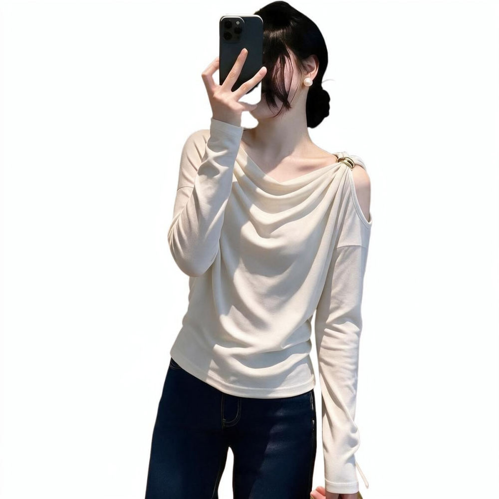 Damska bluzka z długim rękawem – Blouse Off Shoulder recenzja i cena