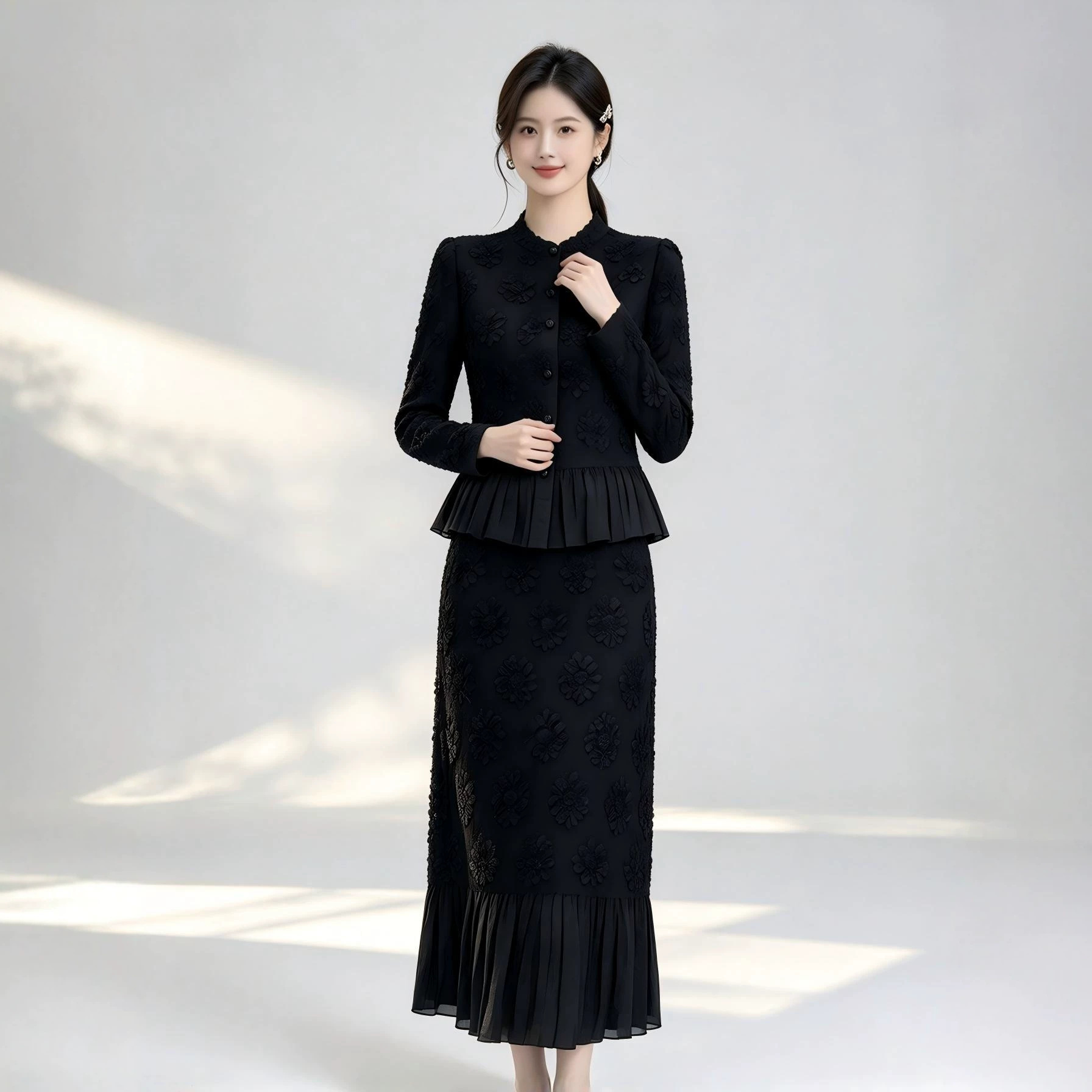 Miyake – damski zestaw składaj – Midi Skirt Floral recenzja i cena